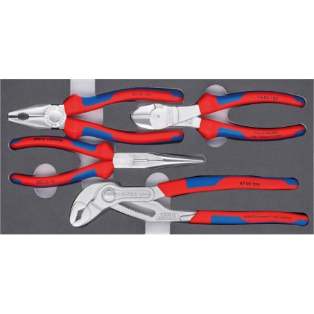 Assortiment Pinces basiques Chromé 4 Pièces Knipex