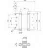 Charnières Nr.33 Acier inoxydable Pièces 125mm