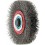Brosse circulaire, fil d'acier de 0,3 mm, ondulé, Ø de la brosse : 100 mm, Epaisseur du fil 0,30 mm, Larg. : de travail 20 mm, Vitesse maxi. : 8000 tr/mn