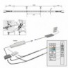 Lampe LED RGB L 5m 24VDC,14.4W/m, L 1.7m