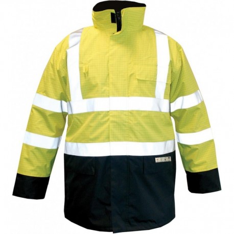 Parka M-Safe Multinorm jaune-bleu, Taille S