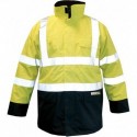 Parka M-Safe Multinorm jaune-bleu, Taille S