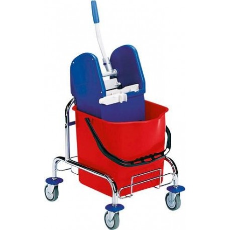 Chariot de lavage chromé, 1x25l
