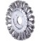Brosse circulaire, fil d'acier trempé, torsadé, Ø de la brosse : 178 mm, Epaisseur du fil 0,50 mm, Larg. : de travail 13 mm, Vitesse maxi. : 12500 tr/mn