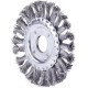 Brosse circulaire, fil d'acier inoxydable, torsadé, Ø de la brosse : 115 mm, Epaisseur du fil 0,50 mm, Larg. : de travail 12 mm