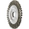 Brosse circulaire, torsadée, modèle très étroit, Ø de la brosse : 178 mm, Epaisseur du fil 0,3 mm, Larg. : de travail 13 mm, Vitesse maxi. : 12500 tr/mn