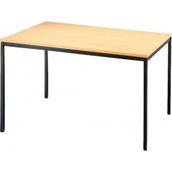 Table 1400x800 mm noir / hêtre