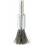 Brosse-pinceau, fil d'acier trempé, ondulé, Ø de la brosse : 10 mm, Long. de la garniture 20 mm, Epaisseur du fil 0,30 mm, Vitesse maxi. : 20000 tr/mn
