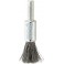 Brosse-pinceau, fil d'acier inoxydable, ondulé, Ø de la brosse : 25 mm, Long. de la garniture 25 mm, Epaisseur du fil 0,30 mm, Vitesse maxi. : 18000 tr/mn