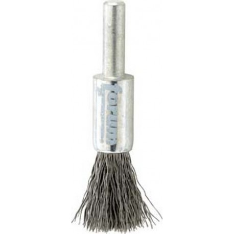 Brosse-pinceau, fil d'acier inoxydable, ondulé, Ø de la brosse : 30 mm, Long. de la garniture 25 mm, Epaisseur du fil 0,30 mm, Vitesse maxi. : 15000 tr/mn