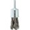 Brosse-pinceau, fil d'acier inoxydable torsadé, Ø de la brosse : 23 mm, Long. de la garniture 29 mm, Epaisseur du fil 0,26 mm, Vitesse maxi. : 20000 tr/mn