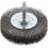 Brosse circulaire pour outils, fils ondulés, Ø de la brosse : 30 mm, Epaisseur du fil 0,20 mm, Larg. : de travail 9 mm, Vitesse maxi. : 20000 tr/mn