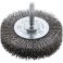 Brosse circulaire pour outils, fils ondulés, Ø de la brosse : 70 mm, Epaisseur du fil 0,30 mm, Larg. : de travail 18 mm, Vitesse maxi. : 15000 tr/mn