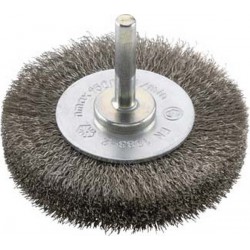 Brosse circulaire pour outils, fil d'acier inoxydable, ondulé, Ø de la brosse : 40 mm, Epaisseur du fil 0,20 mm, Larg. : de travail 11 mm