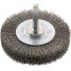 Brosse circulaire pour outils, fil d'acier inoxydable, ondulé, Ø de la brosse : 60 mm, Epaisseur du fil 0,20 mm, Larg. : de travail 18 mm