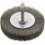 Brosse circulaire pour outils, fil d'acier inoxydable, ondulé, Ø de la brosse : 60 mm, Epaisseur du fil 0,20 mm, Larg. : de travail 18 mm