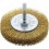Brosse circulaire pour outils, fil de laiton, ondulé, Ø de la brosse : 60 mm, Epaisseur du fil 0,20 mm, Larg. : de travail 18 mm