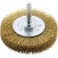Brosse circulaire pour outils, fil de laiton, ondulé, Ø de la brosse : 70 mm, Epaisseur du fil 0,20 mm, Larg. : de travail 18 mm