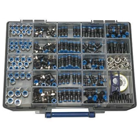 Connecteurs rapides de boîte d'assortiment, série bleue