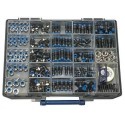 Connecteurs rapides de boîte d'assortiment, série bleue