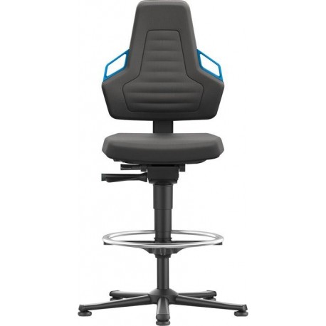 Chaises bureau 3 Patin Supertec Poignée bleu