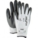 Gants de protection anti-coupures HyFlex® 11-724 Gr.8 blanc/gris EN 388 PSA II 12 PA (Par 12)