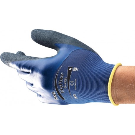 Gants HyFlex® 11-925 taille 8 bleu EN 388 EPI II (Par 12)