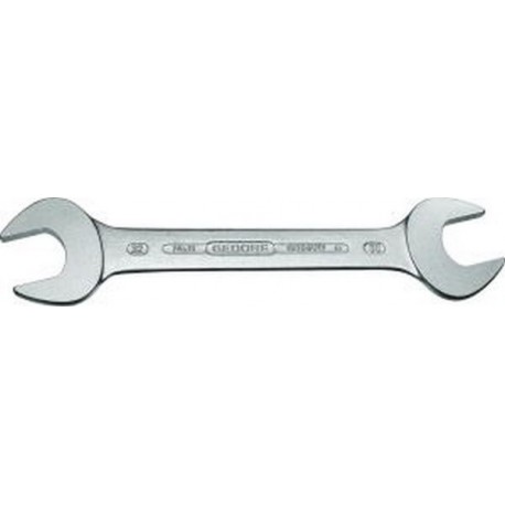 Clé plate double, DIN 3110, Cote s/plats : 8 x 9 mm, Long. 140 mm