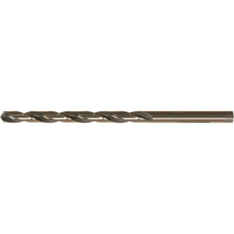 Foret hélicoïdal avec queue cylindrique longue, en acier à coupe rapide, type N, DIN 340, profil rectifié, surface traitée à la vapeur, Ø h8 : 4,20 mm