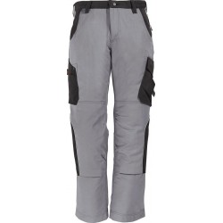 Pantalon de travail Bruno, 300 g/qm, Taille 56, gris/noir