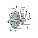 Crochet serrure 260/K2ZA/35 mm
