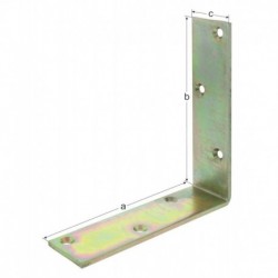 Equerre d'angle K2 200x200x40x5 mm (Par 10)