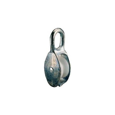 Poulie simple zingué pour corde Ø b. 8,0mm