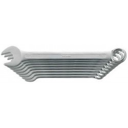 Jeu de clés mixtes DIN 3113 A, ISO 3318, Quantité : 8 pièces, Contenu 10 12 13 14 17 19 22 24 mm