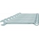 Jeu de clés mixtes en acier au chrome-vanadium, Quantité : 9 pièces, Contenu 8 9 10 13 14 16 17 19 24 mm