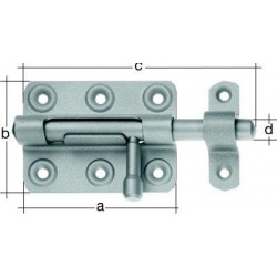 Verrou Typ266 boucle 100mm galvanisé