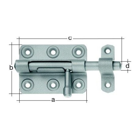 Verrou Typ266 boucle 100mm galvanisé