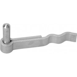 Gond de porte D13mm chromé brillant