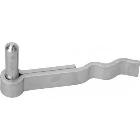 Gond de porte D13mm chromé brillant