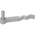 Gond de porte D16mm chromé brillant