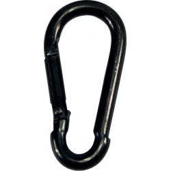 Mousqueton zingué noir 50x 5mm (Par 100)