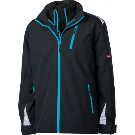 Blouson 3 en 1 FORTIS 24, noir/turquoise, Taille 3XL