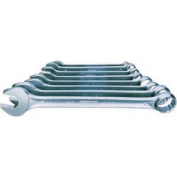 Jeu de clés mixtes, modèle court, DIN 3113 A, ISO 3318, Quantité : 12 pièces, Contenu 10 11 12 13 14 17 19 22 24 27 30 32 mm