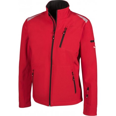 Veste Softshell FORTIS 24, rouge/noir Taille 4XL