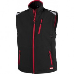 Gilet FORTIS 24, noir/rouge Taille L