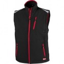 Gilet FORTIS 24, noir/rouge Taille L