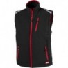 Gilet FORTIS 24, noir/rouge Taille L
