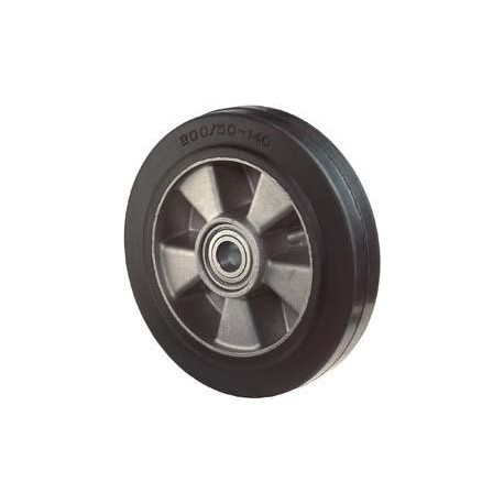 Roue de transpalette élastique noir/Alu Lg.K