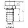 Raccords de tuyaux, filetage extérieur 2000,MS, AG G1/2", 13mmSB