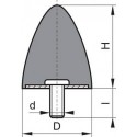 Silent bloc caoutchouc GP DP 30x36 M8x20
